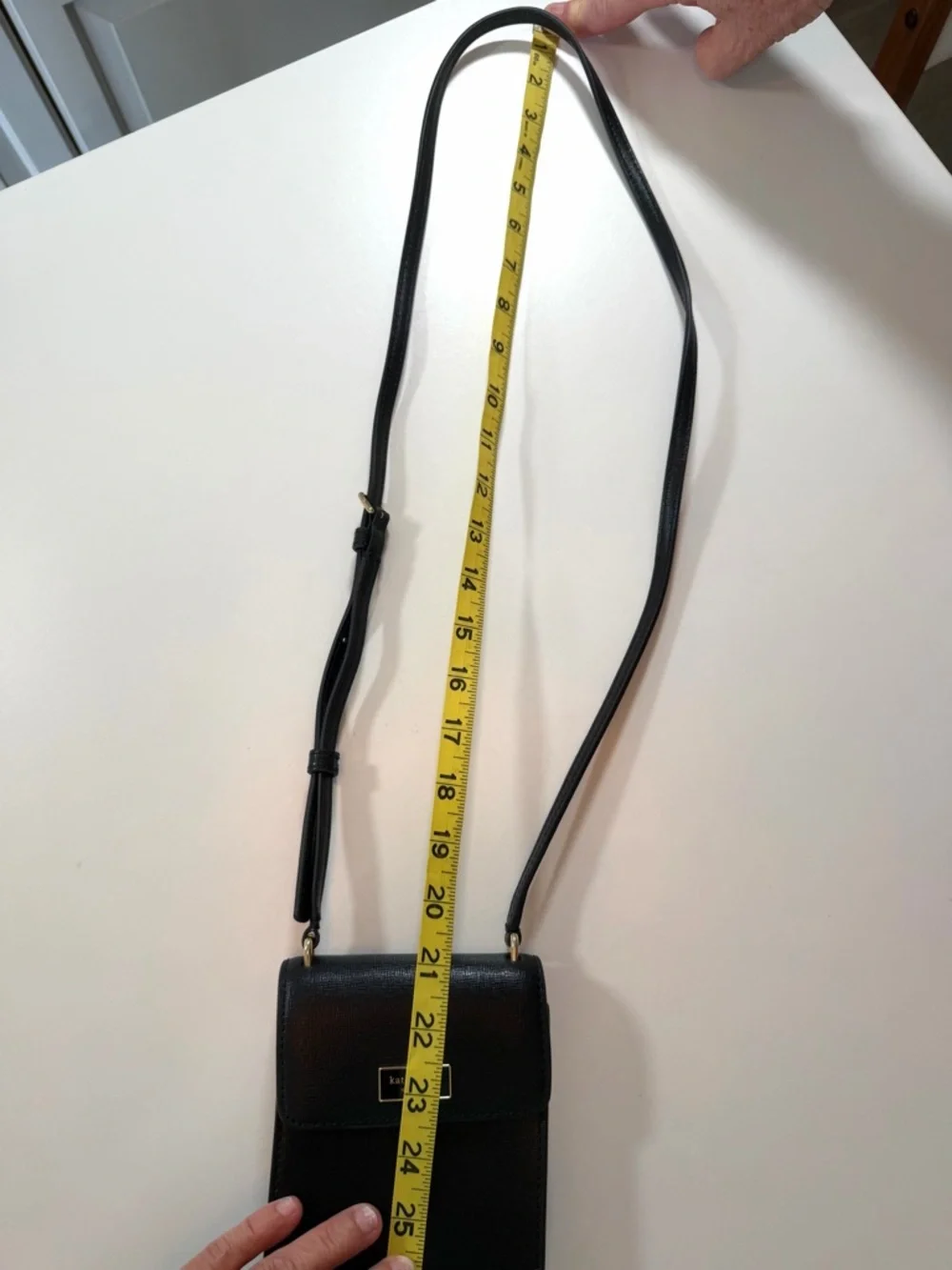 Kate Spade Serena Phone Crossbody Black Saffiano Leather